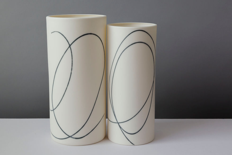 Freeform grey line vessels