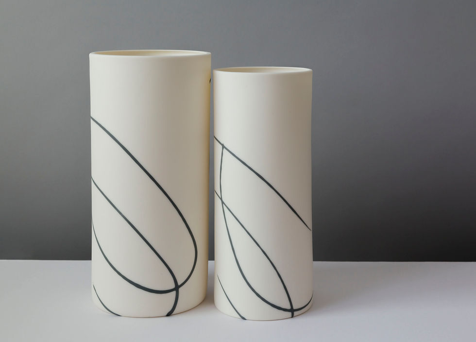 Freeform grey line vessels