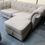 Thumbnail: DFS Chesterfield Sofa bed with matching foot stall