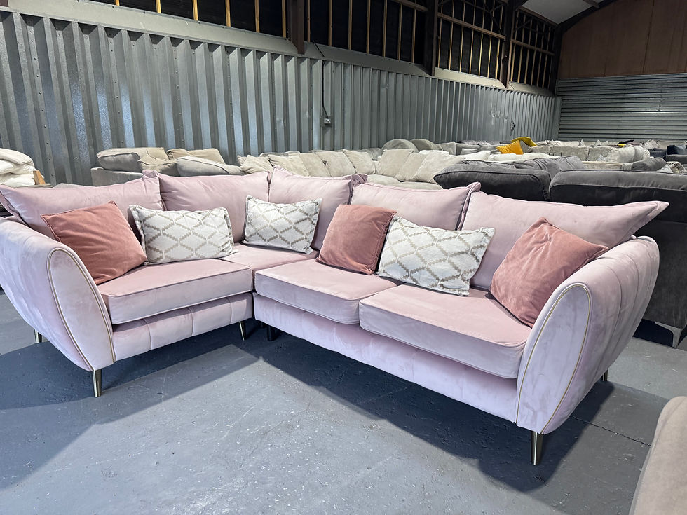 Sofology Pink blush corner sofa