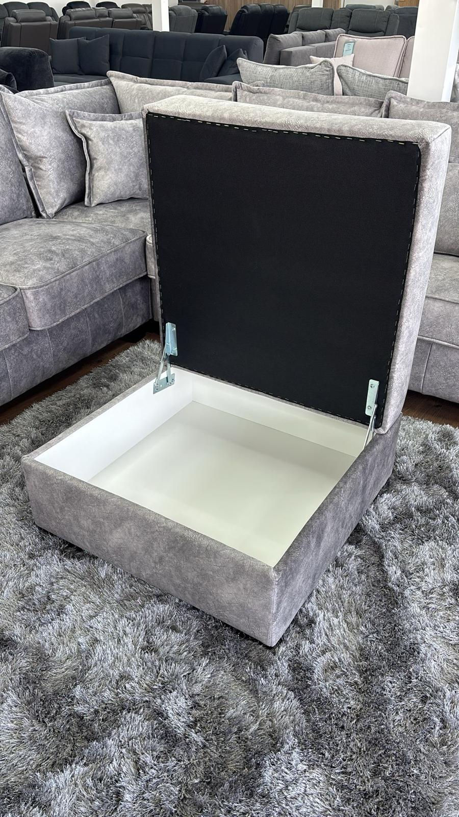 Thumbnail: Serena Sofa Grey Footstool