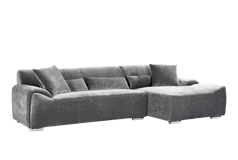 Thumbnail: Modena Sofa Charcoal Right Hand