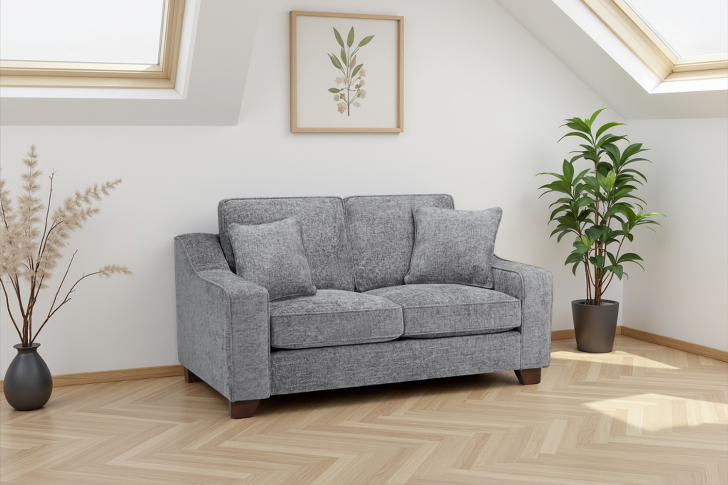 Nebraska Sofa Slate 2 Seater