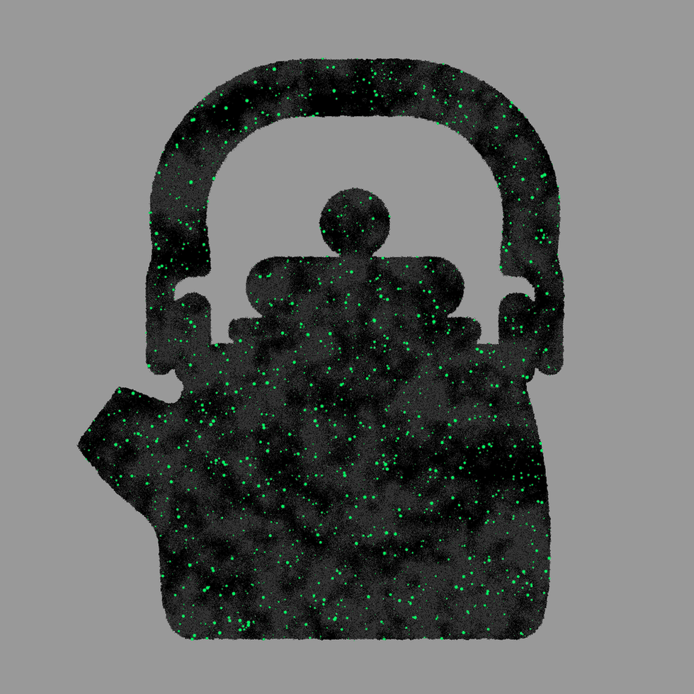 Tea pot illustration by kemal sanli