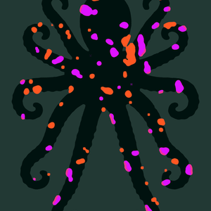 Octopus illustration by kemal sanli