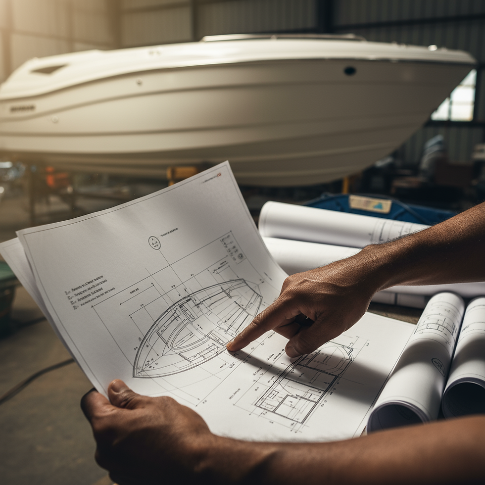 Cinematic closeup image representing the detailed and focused work of marine production management.