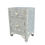 Thumbnail: Bone Inlay Bedside Table - Grey Floral