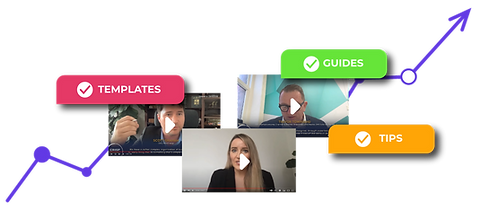 Screenshots of masterclasses - capital raising education