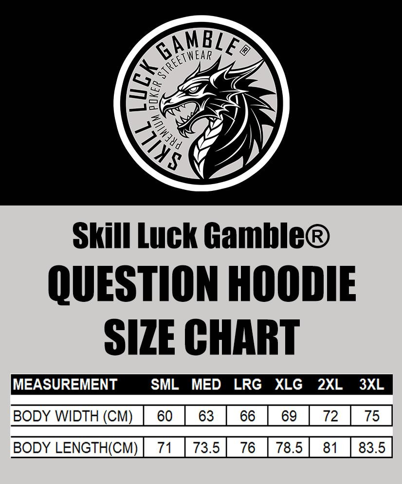 Question Hoodie sizing guide - Premium 400GSM poker streetwear XS to 3XL Australia
