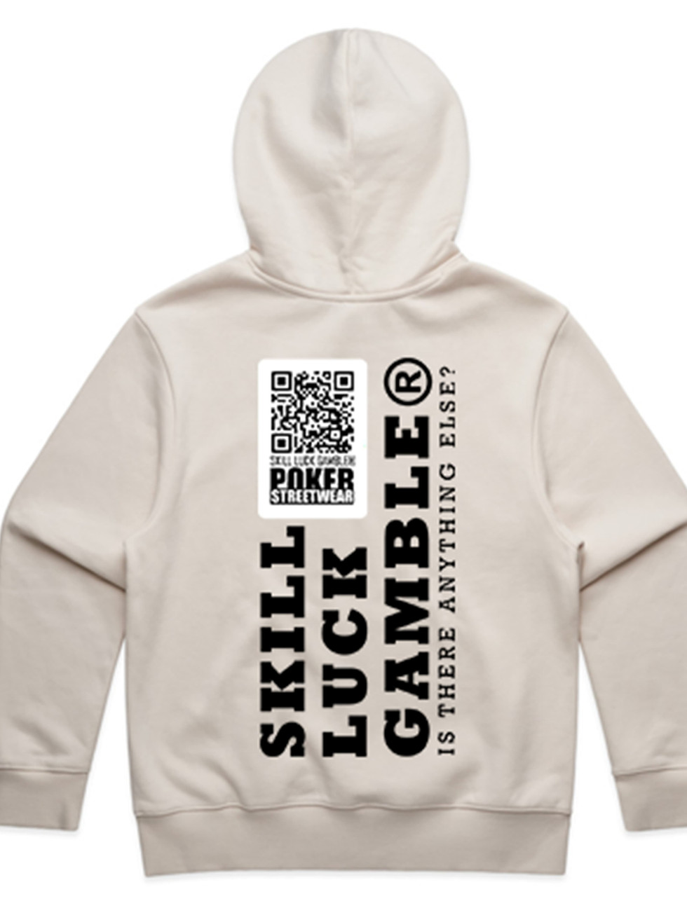 Question Hoodie Bone $120 - Premium 400GSM poker streetwear Skill Luck Gamble Australia