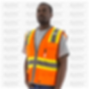 MAJESTIC® ORANGE W/ TWO TONE DOT STRIPING / D-RING PASS THRU ANSI 2