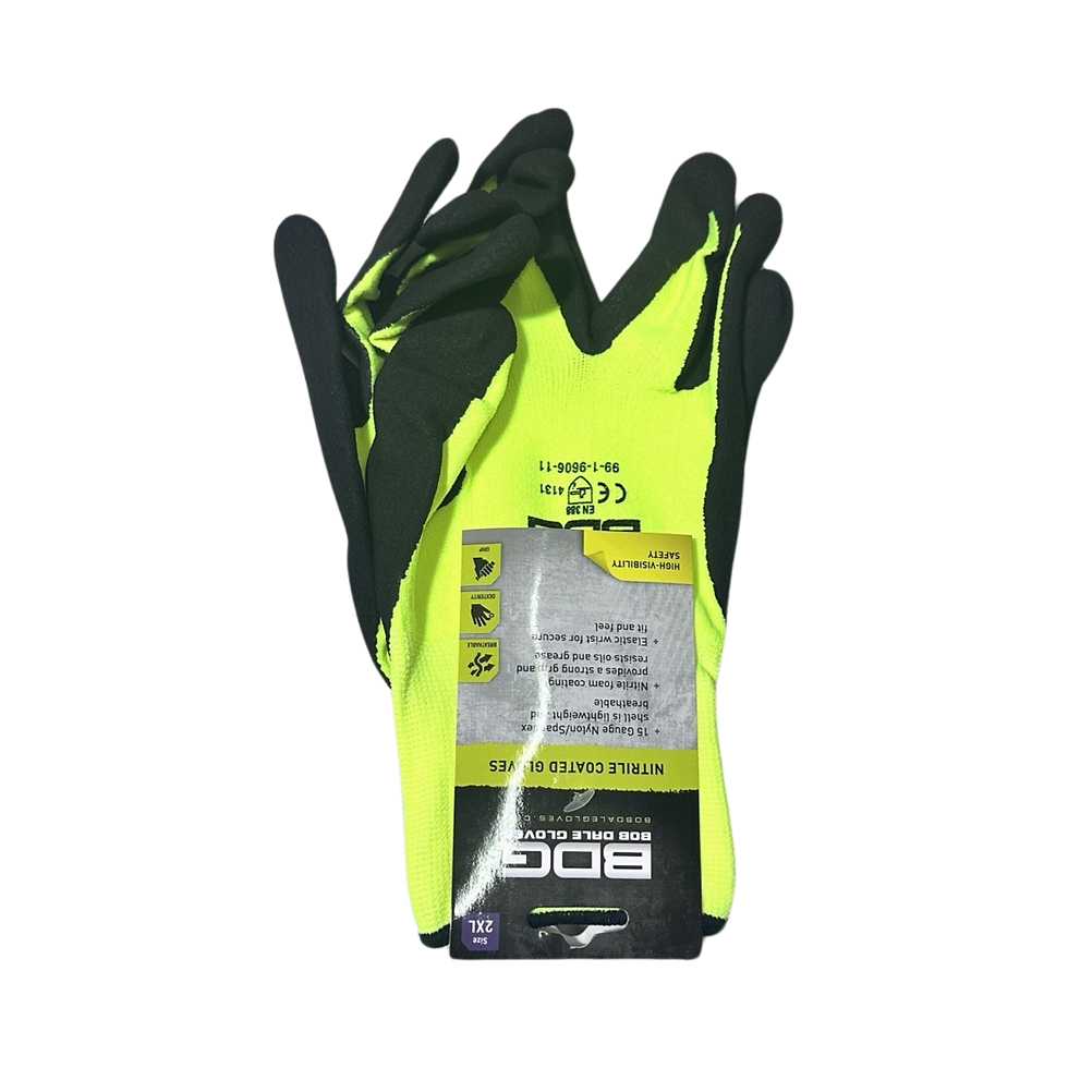 Thumbnail: BDG® HI-VIZ MICRO FOAM NITRILE DIPPED GLOVES MODEL: 99-1-9606
