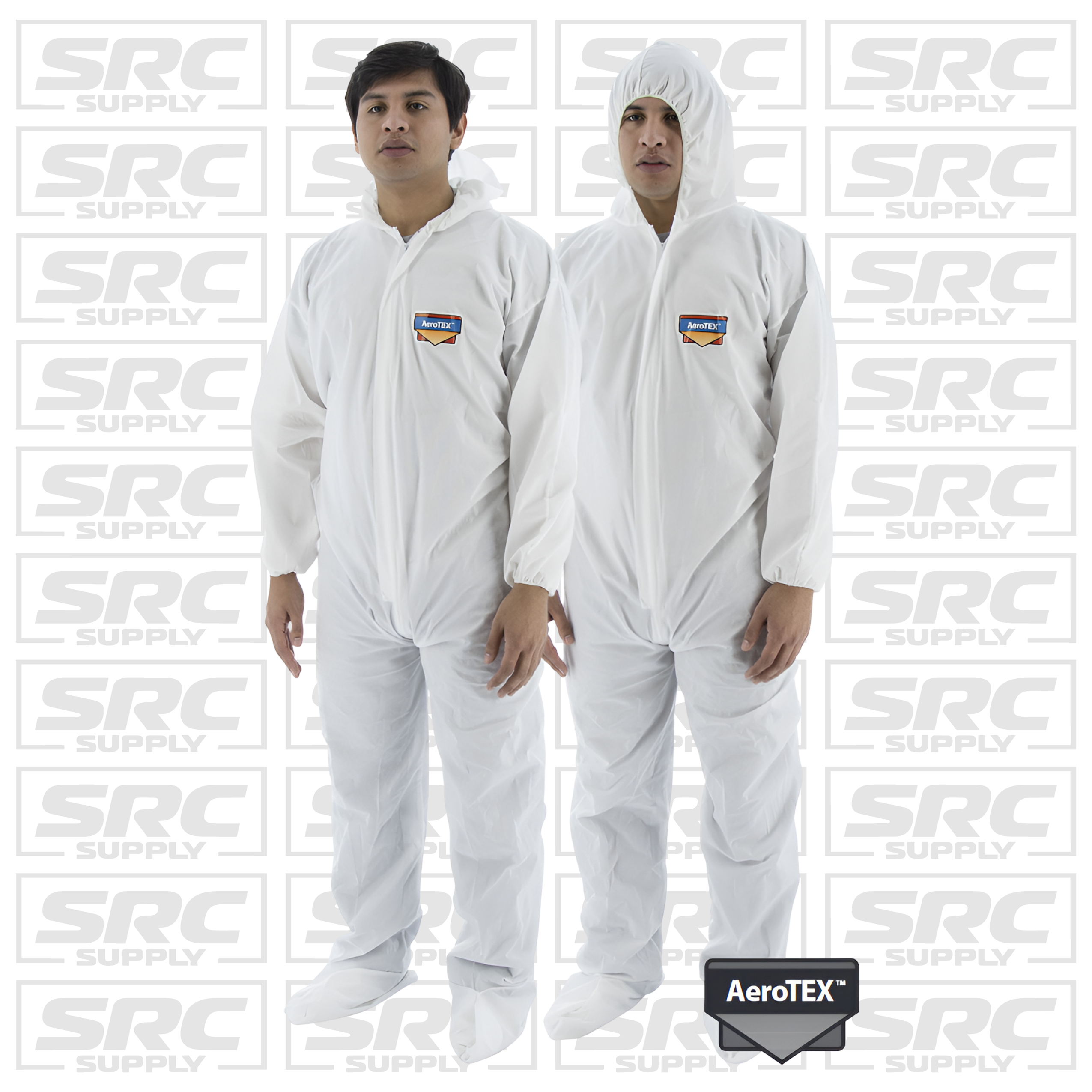 MAJESTIC® ResisTEX SMS COVERALL W/ HOOD,BOOTS /ELASTIC WRIST & ANKLE