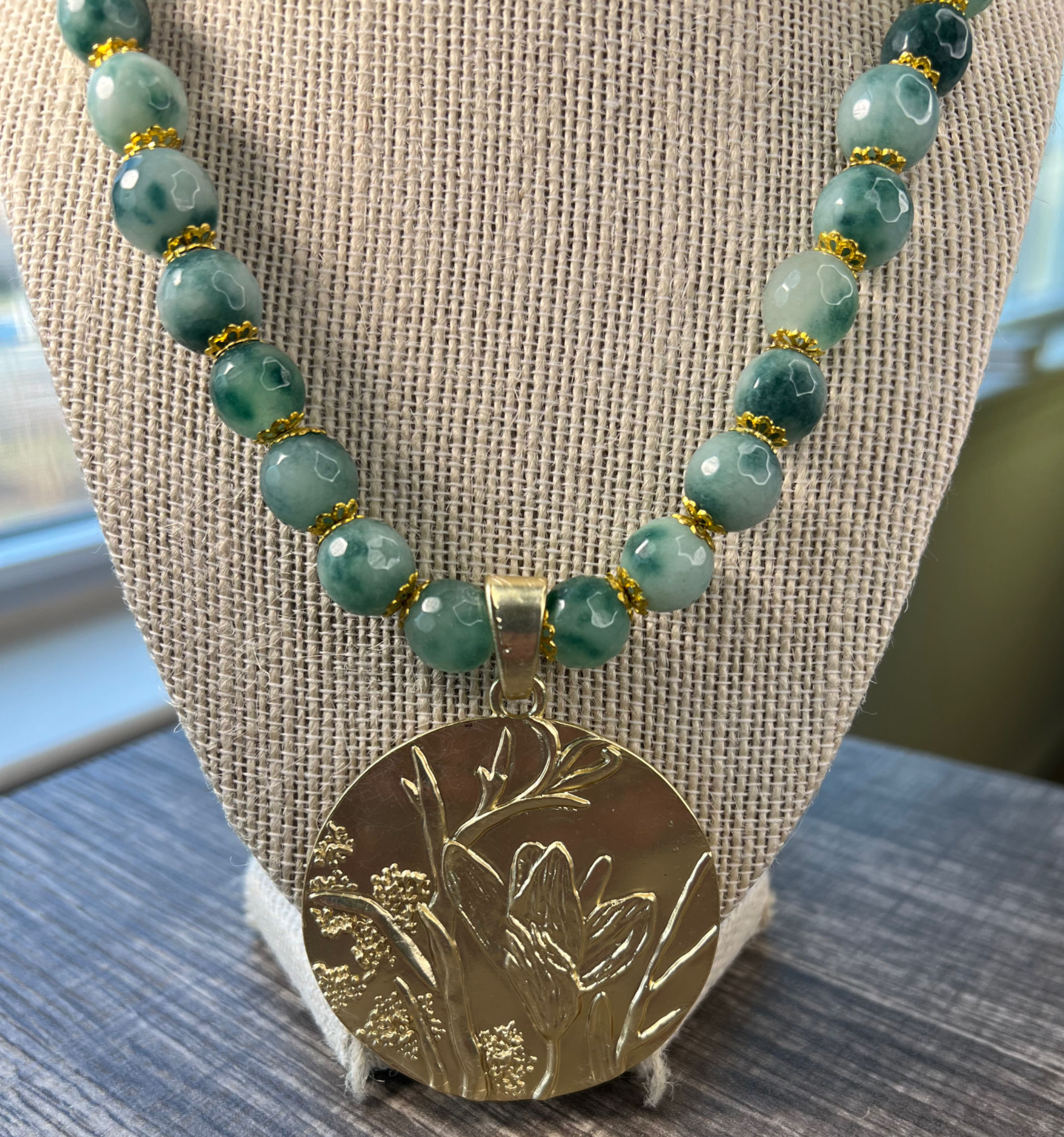 Jade Bloom Medallion
