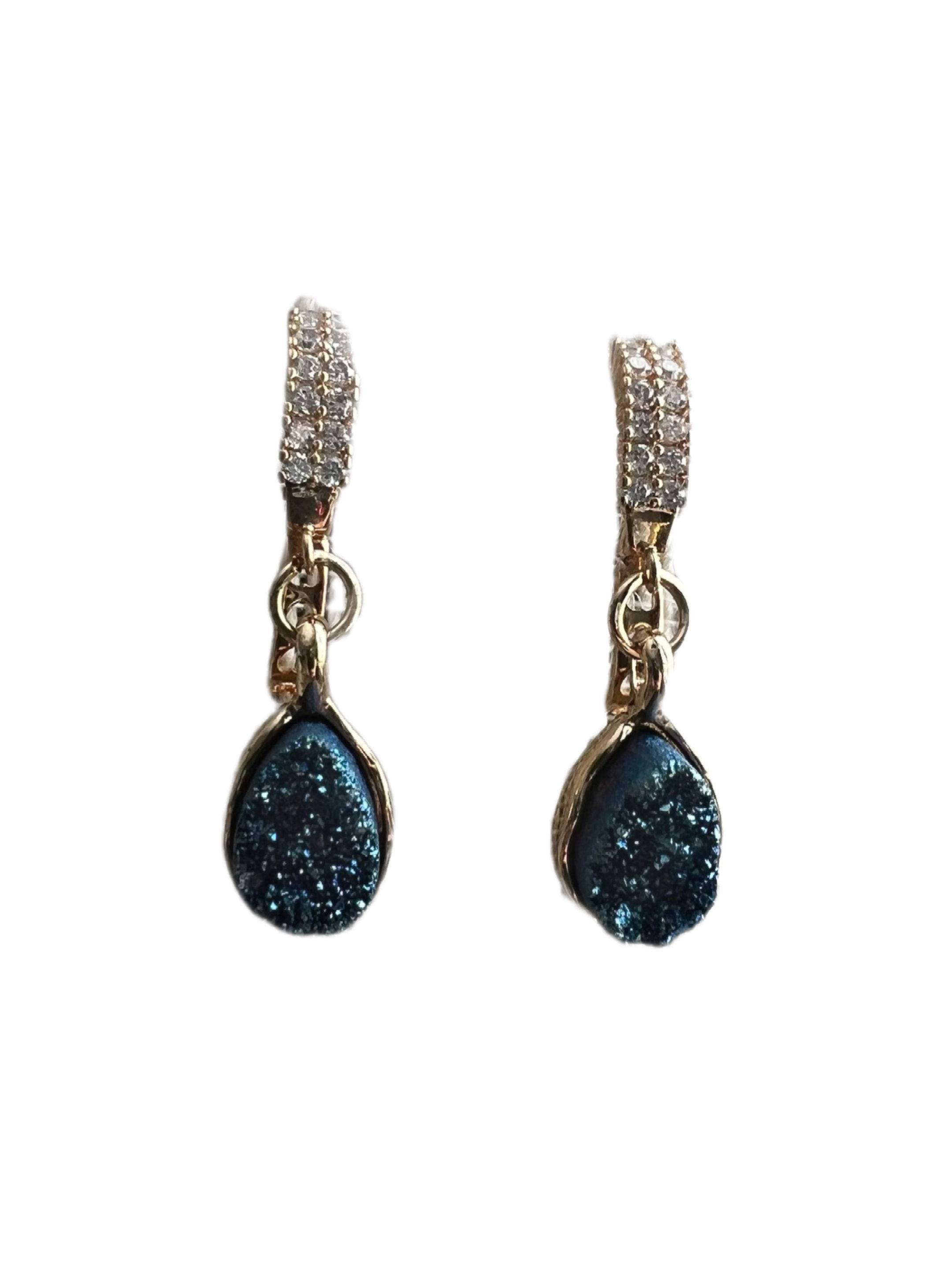 Midnight Druzy Drops