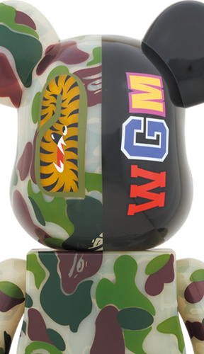 BE@RBRICK CLEAR ABC CAMO SHARK 1000％ | Bearbrick
