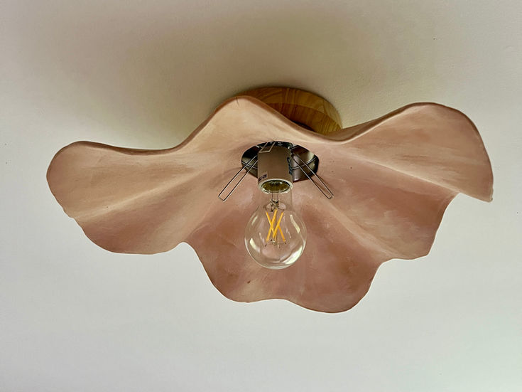 Petal ceiling mount light, Camille Callahan. 