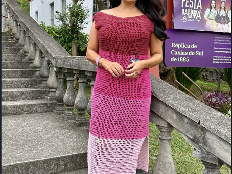 Vereadora Marisol Santos participa da cerimônia de abertura da 35ª Festa Nacional da Uva