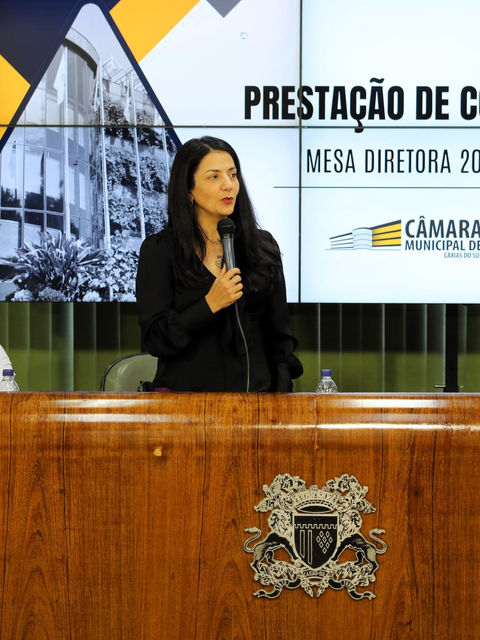 Presidente Marisol Santos destaca o balanço do Ano Legislativo de 2024 em Caxias do Sul