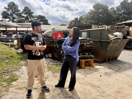 Vereadora Marisol Santos visita a Cooperativa de Reciclagem Paz e Bem