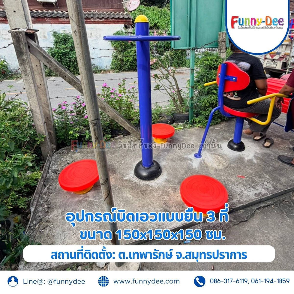 เครื่องบิดเอวแบบยืน 3 ที่ – ใช้พร้อมกันได้