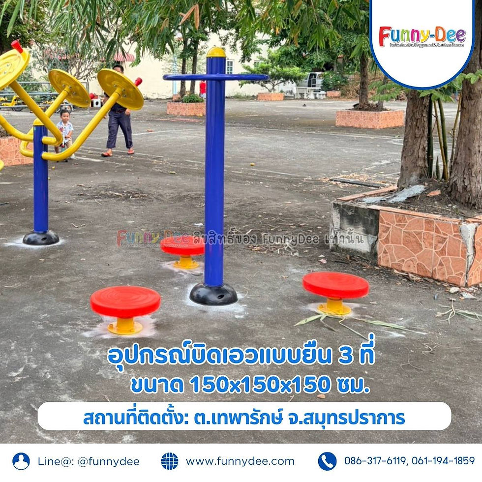 เครื่องบิดเอวแบบยืน 3 ที่ – ใช้พร้อมกันได้