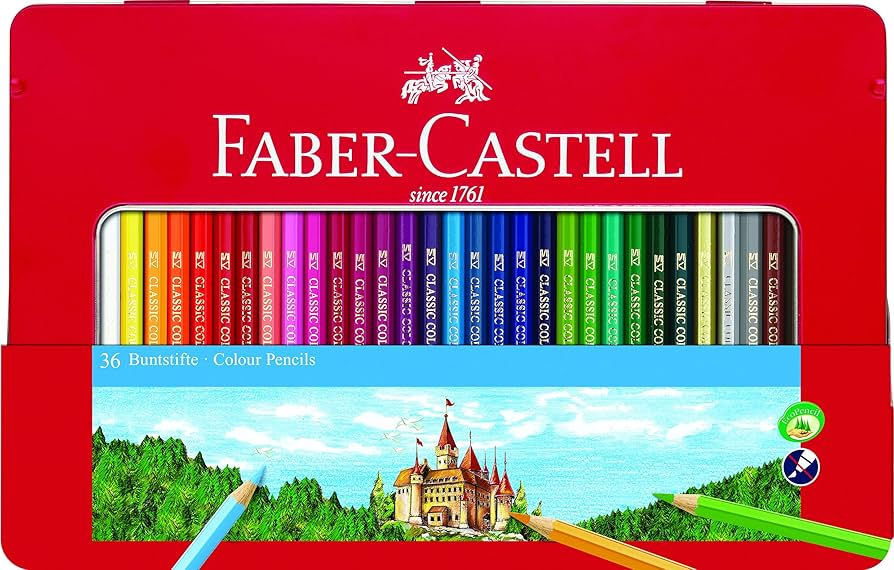 FABER CASTELL (36 UNID) LÁPICES DE COLORES VIBRANTES