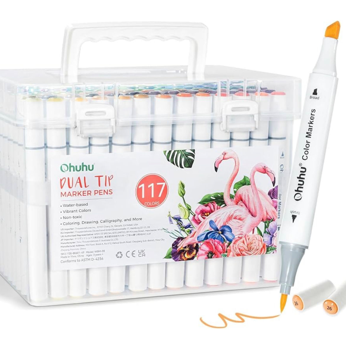 OHUHU MARCADORES (117 UNID) DOBLE PUNTA