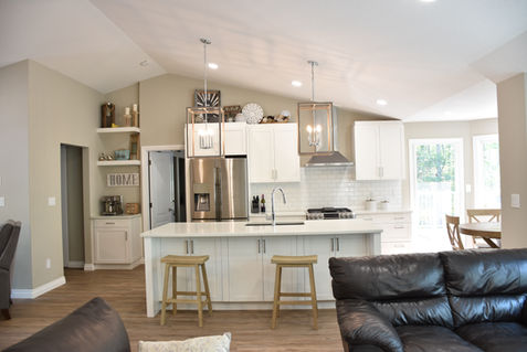 Before and after renovation photos. Red Deer construction experts, Red Deer builders, Ross Contracting.