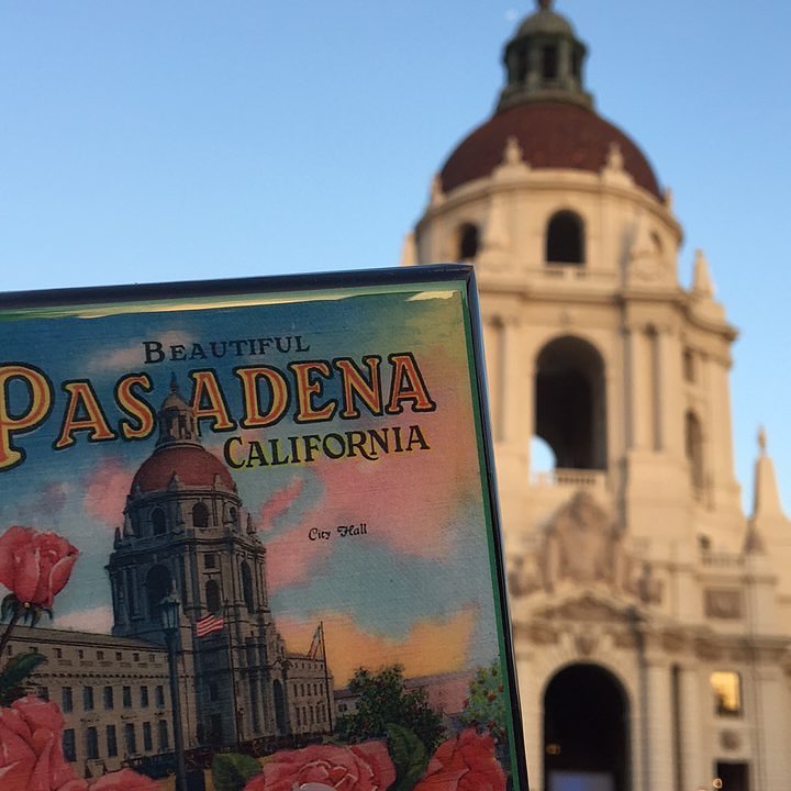 beautiful pasadena california coaster with city hall in the background