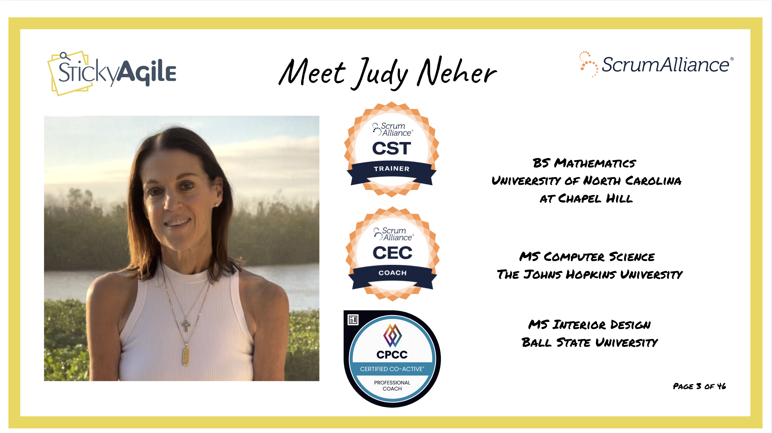 Judy Neher, instructor for Scrum Better with Kanban