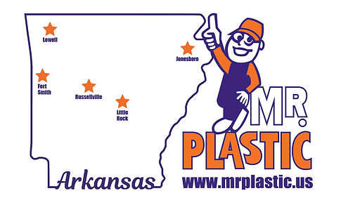 Logo Arkansas Map with 5 stars_AND website below MR PLASTIC logo_whitespacearound_slide.jp