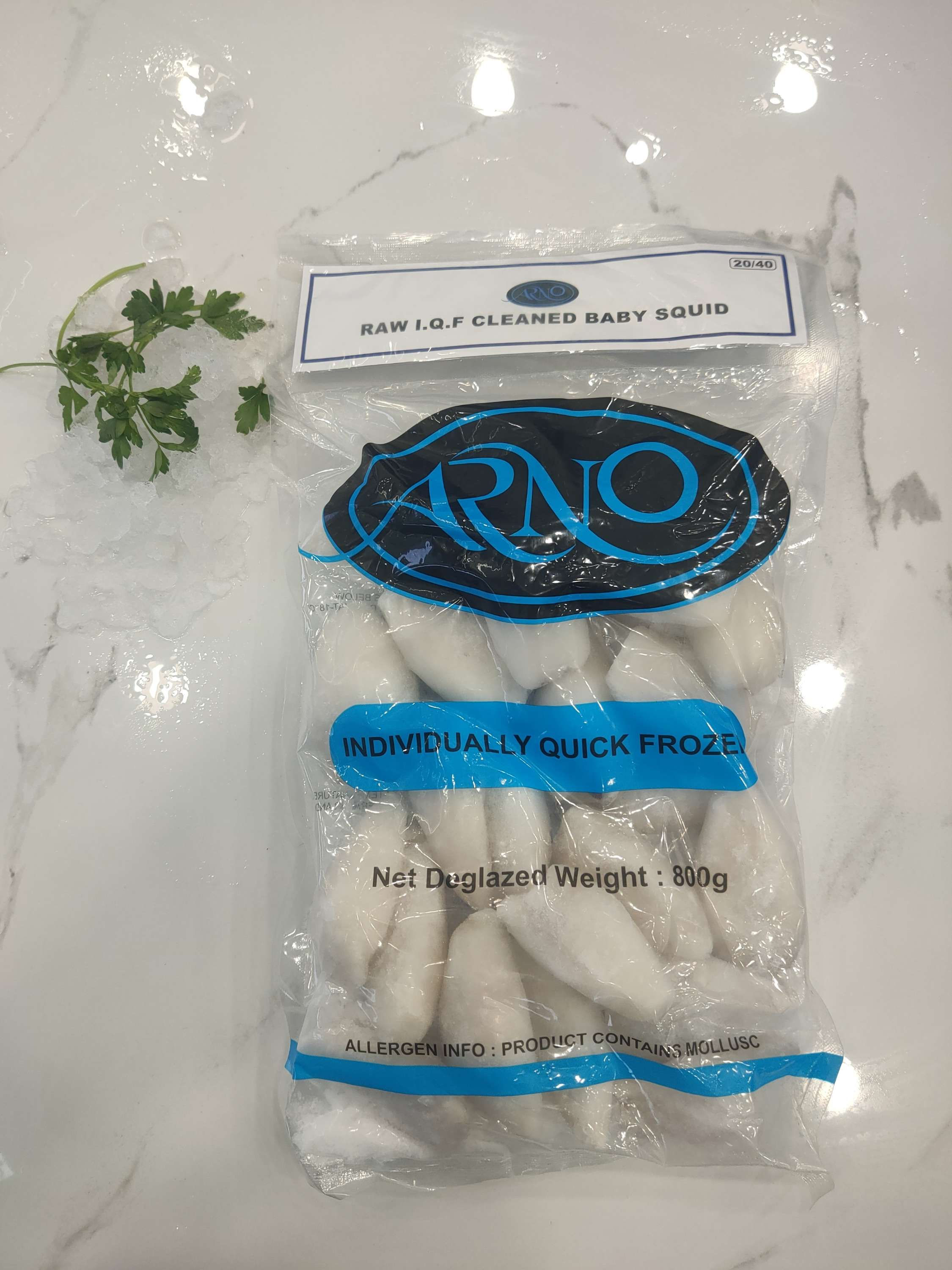 Arno High Grade Frozen Baby Squid 800g