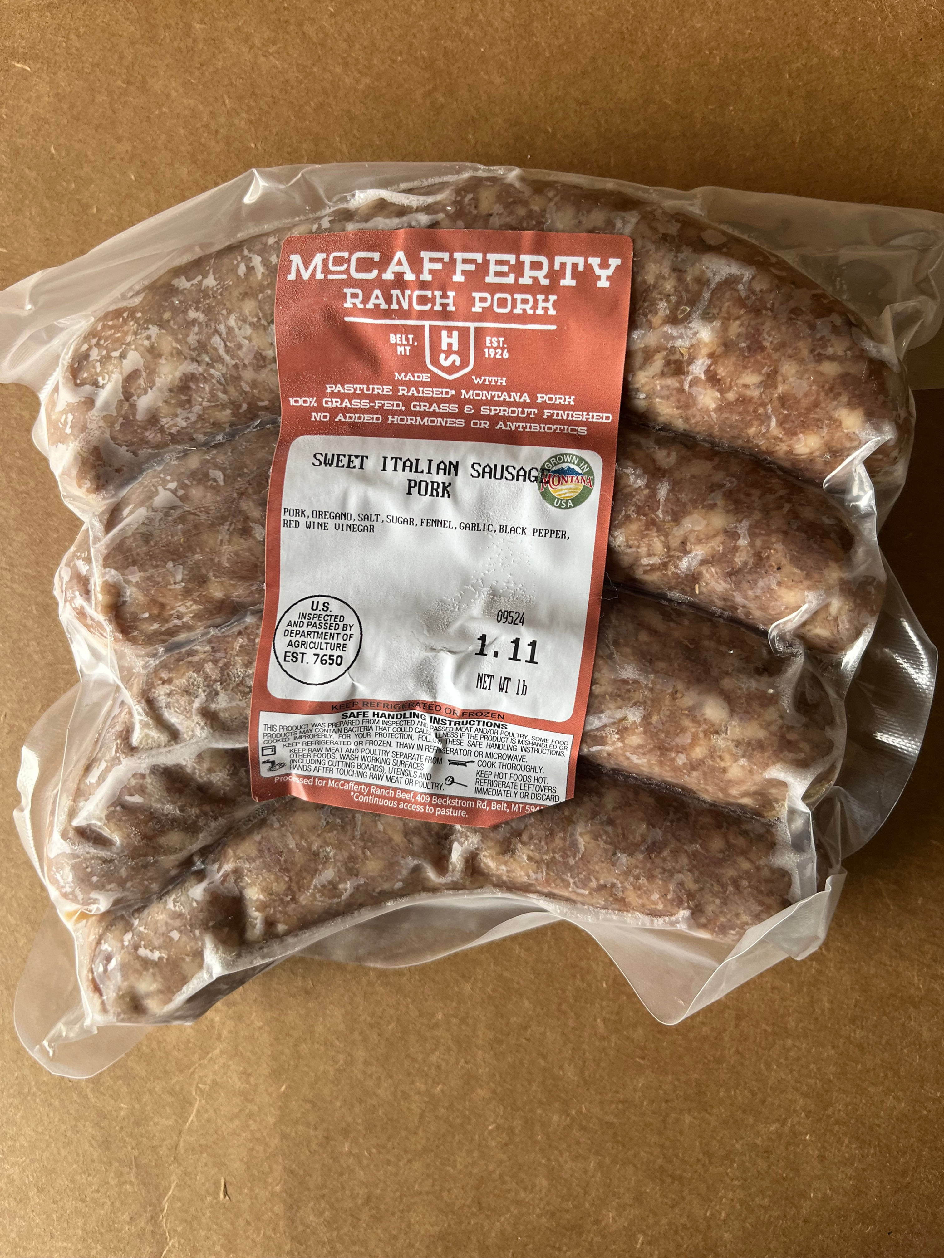 Sweet Italian Pork Bratwurst