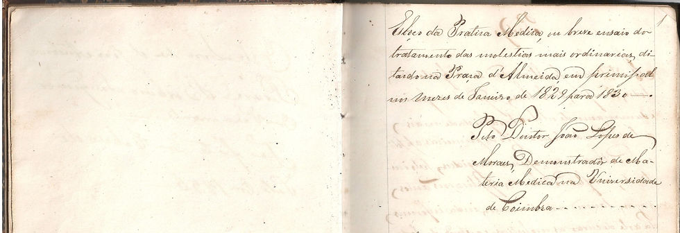 Detalle de la primera página con título y autor