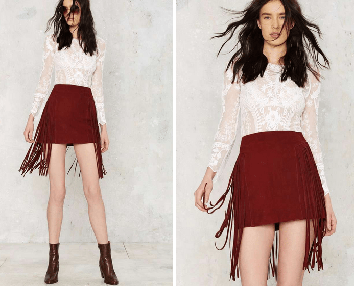 Nasty Gal Good Swings Come Suede Skirt €124,00 €62,00 (50% OFF)