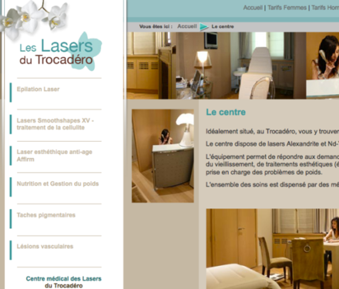 Centre médical des Lasers du Trocadéro 46 Avenue du Président Wilson 75016 PARIS Tel : 01 45 05 20 20