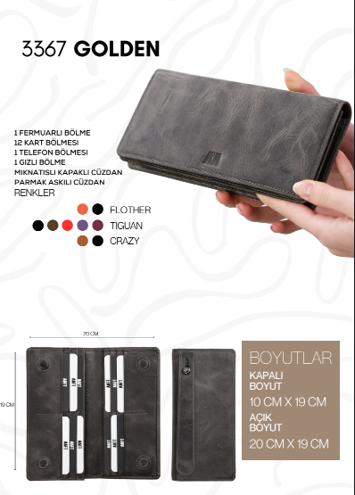 unisex deri cüzdan
