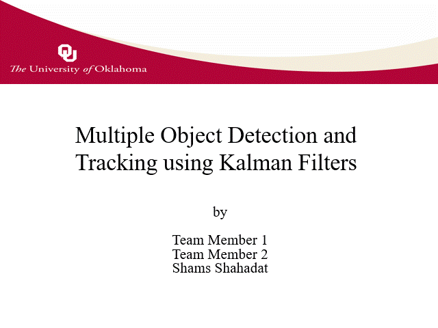 Detection & Tracking: Kalman Filter
