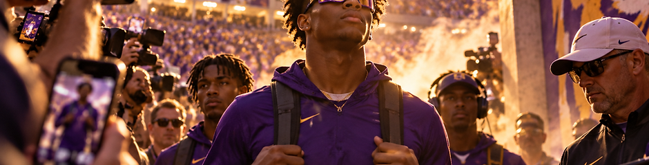 LSU football recruiting prospect arriving at Tiger Stadium