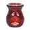 Miniaturbild: Teelicht-Duftlampe Crackle rot