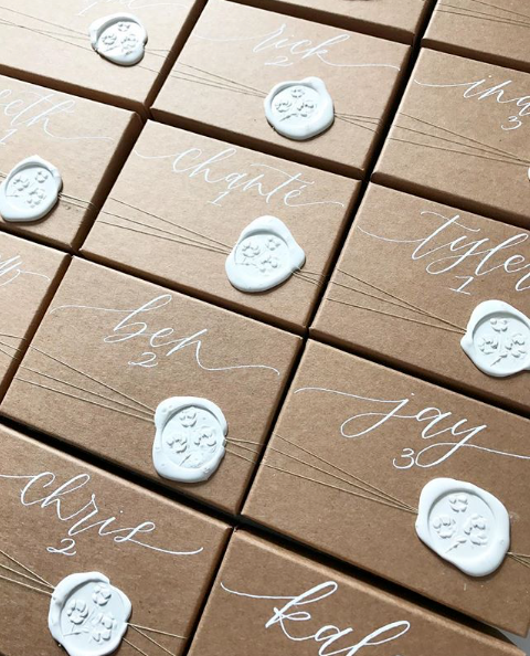 Pale Press Luxury Wax Sealed Table Plan