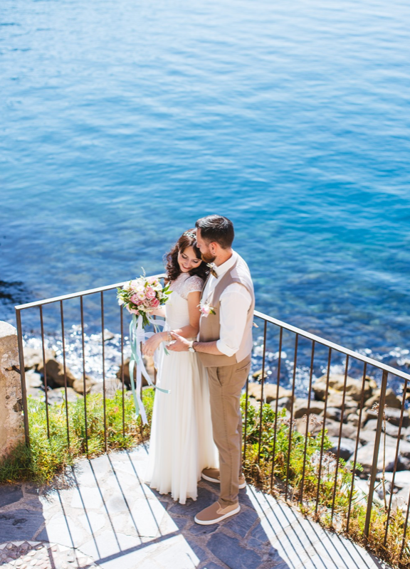 Elopement Wedding Couple Liguria