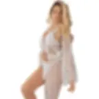 Kimono femenino elegante Cristal color blanco