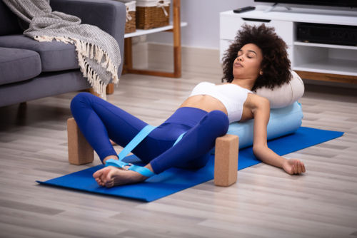 Yoga pose for menopause