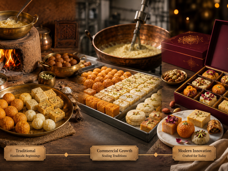 The Evolution of Indian Sweet Making: From Traditional Kitchens to Modern Luxury
