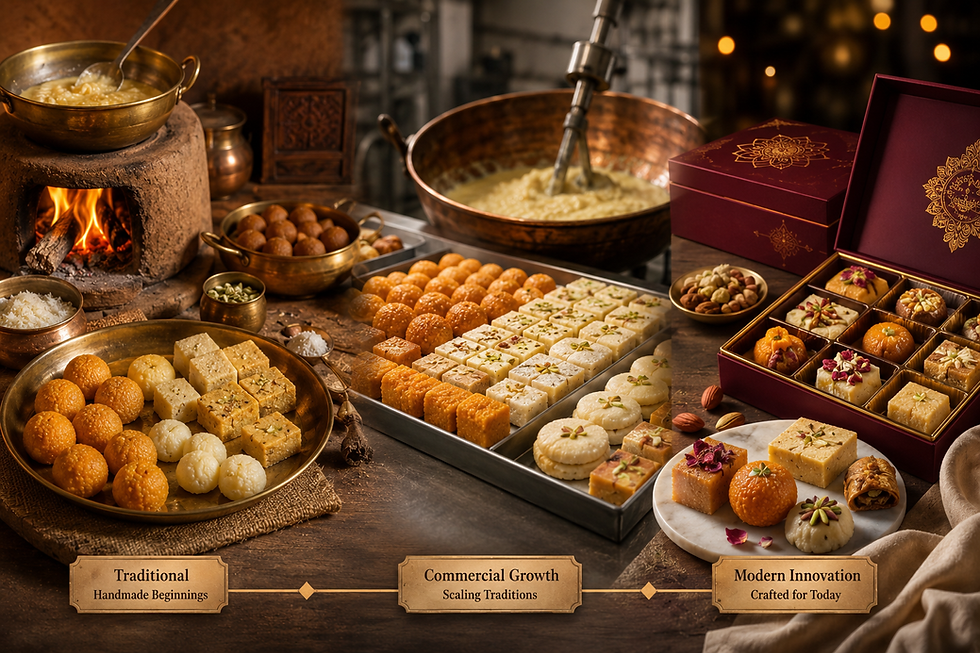 The Evolution of Indian Sweet Making: From Traditional Kitchens to Modern Luxury