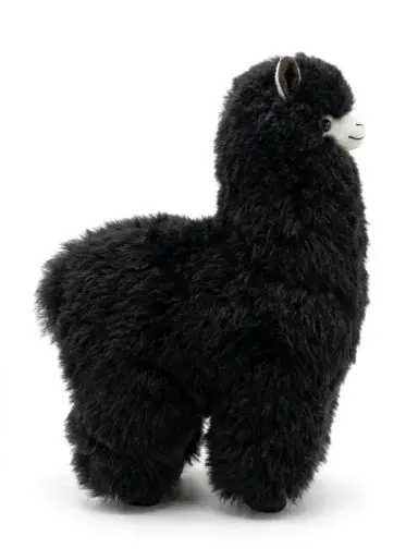 Thumbnail: Black 12" Standing Alpaca