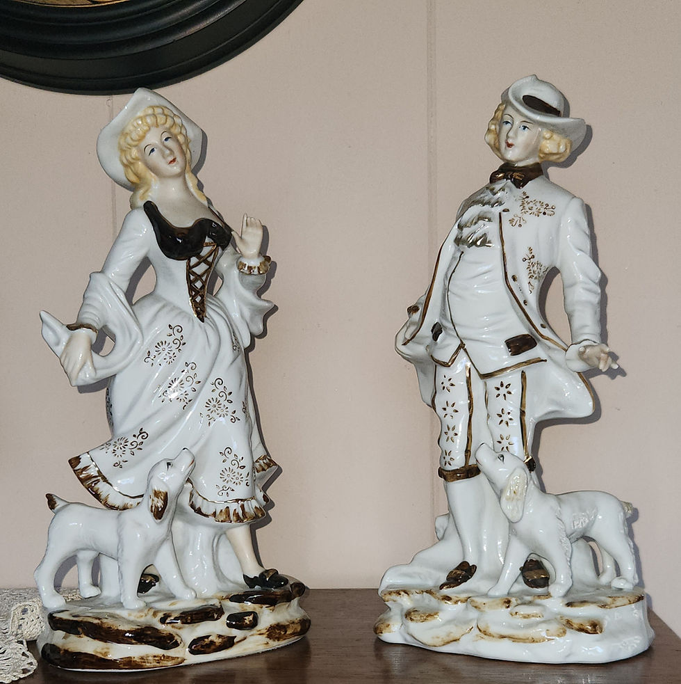 English Couple Porcelain Figurines