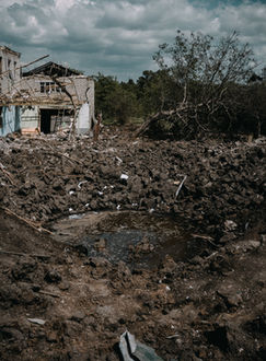 Raketeneinschlag in Jasnohirka, Kramatorsk